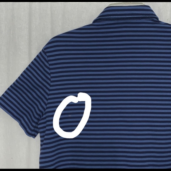 Polo Ralph Lauren Men’s Blue Stripe Polo Size M - Picture 7 of 7